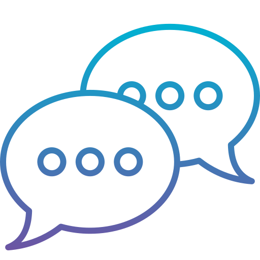 Chat Bubble Generic gradient outline icon