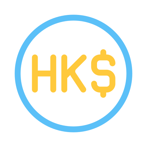 dolar de hong kong icono gratis