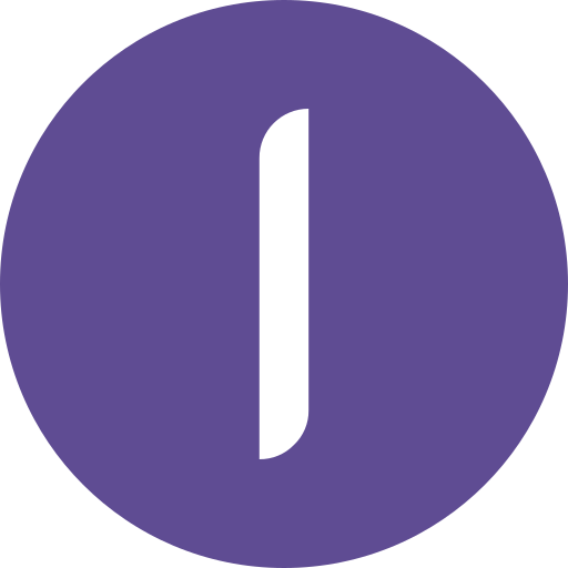 Letter i Generic color fill icon