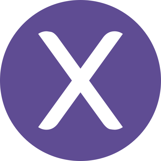 Letter x Generic color fill icon