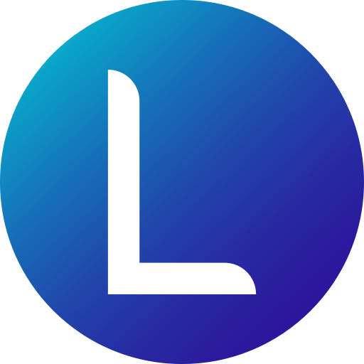 Letter l Generic gradient fill icon