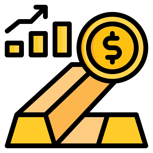 barra de oro icono gratis