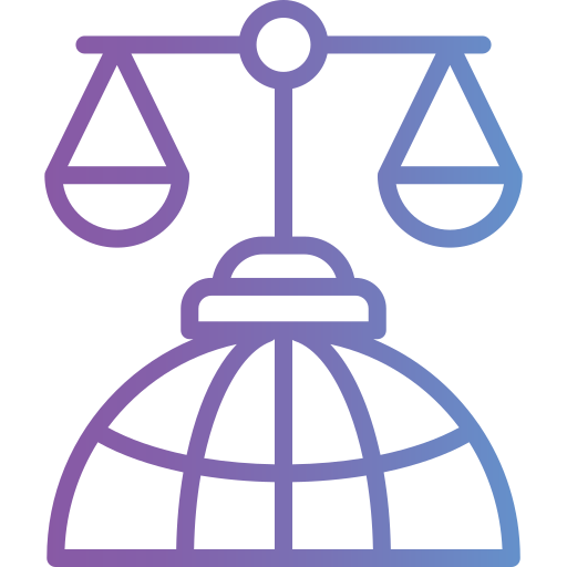 International law Generic gradient outline icon