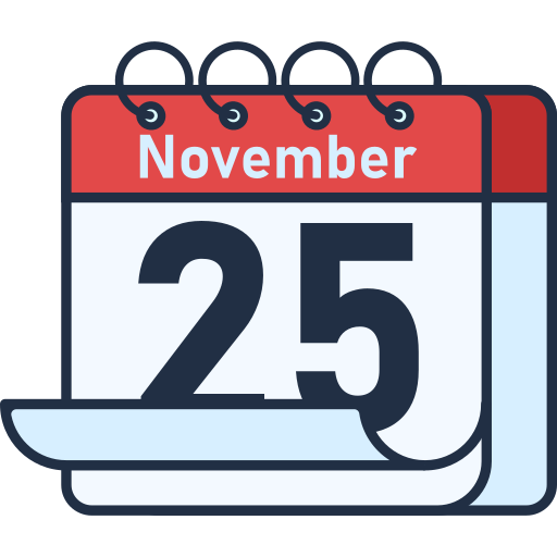 25 de novembro grátis ícone 25 de novembro grátis ícone