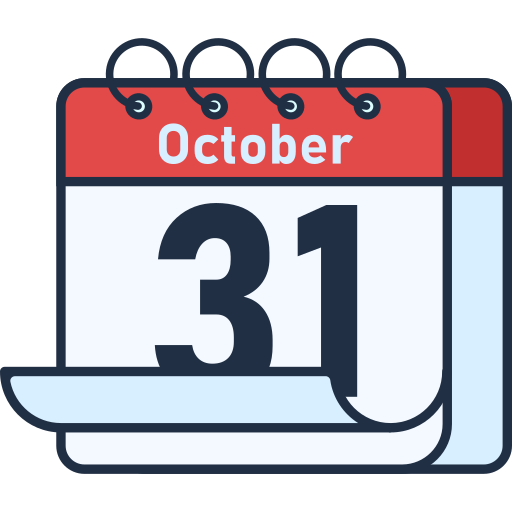 31 de octubre icono gratis