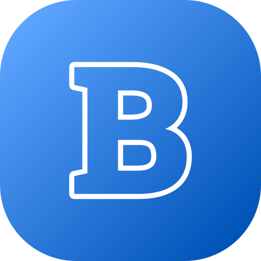 Letter B Generic Gradient Fill Icon