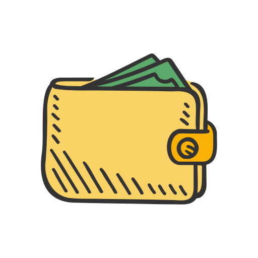 Wallet Generic color hand-drawn icon