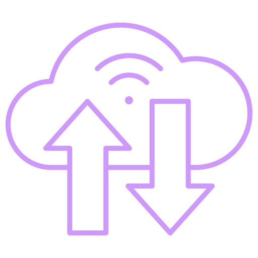 datos en la nube icono gratis