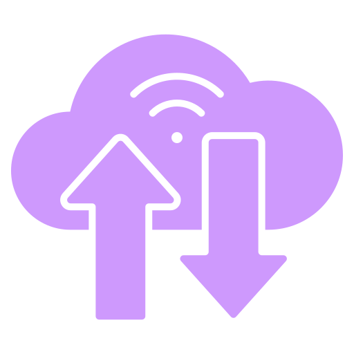 datos en la nube icono gratis