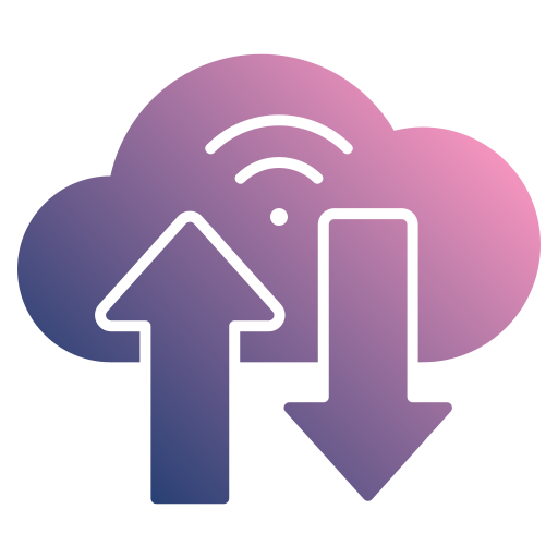 datos en la nube icono gratis