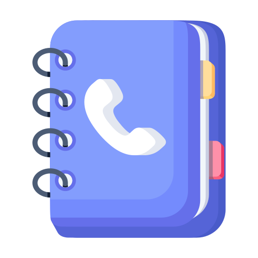 directorio telefónico icono gratis