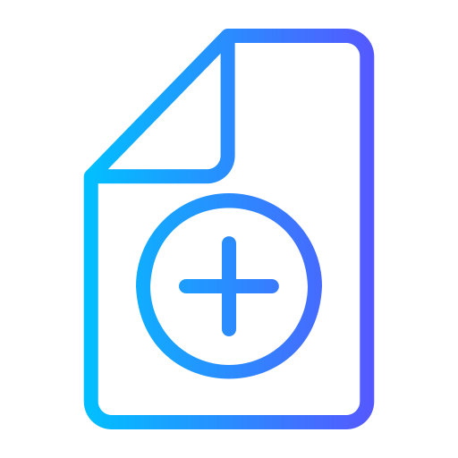 Add file Generic gradient outline icon