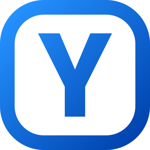 Letter y Generic gradient fill icon