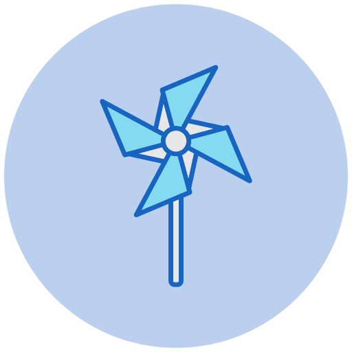 Pinwheel Generic color lineal-color icon