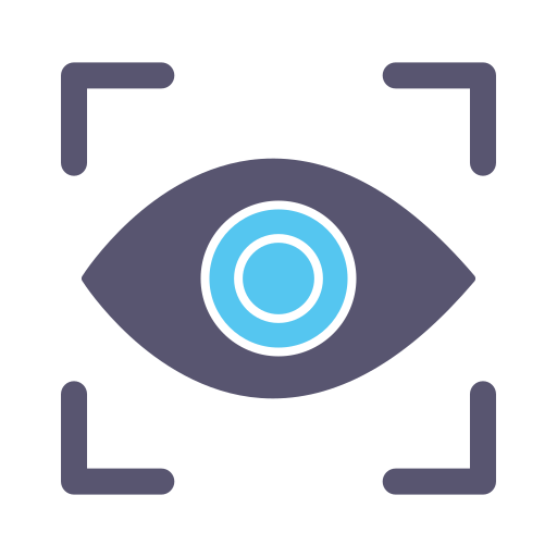 Eye scan Generic color fill icon