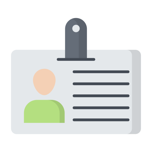 tarjeta de identificación icono gratis