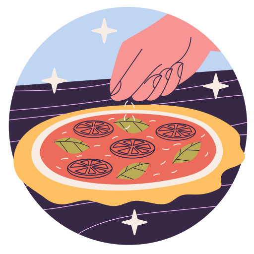 pizza gratis sticker