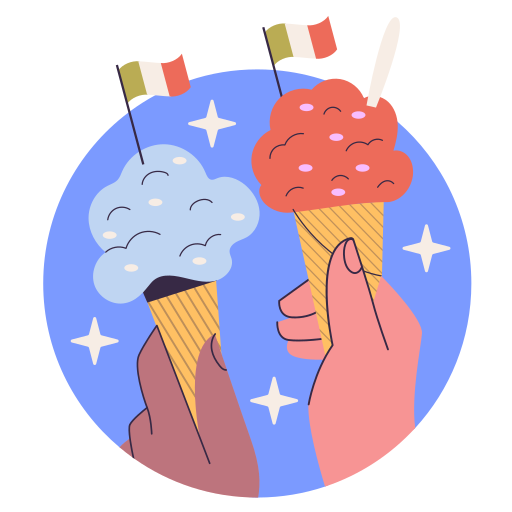 helado gratis sticker