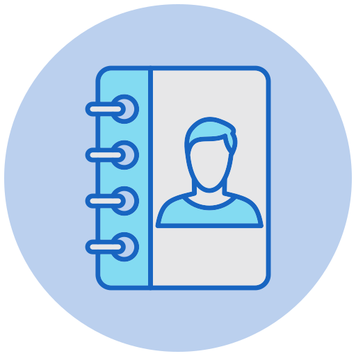 연락처 책 무료 아이콘