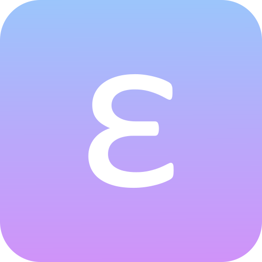 Épsilon icono gratis