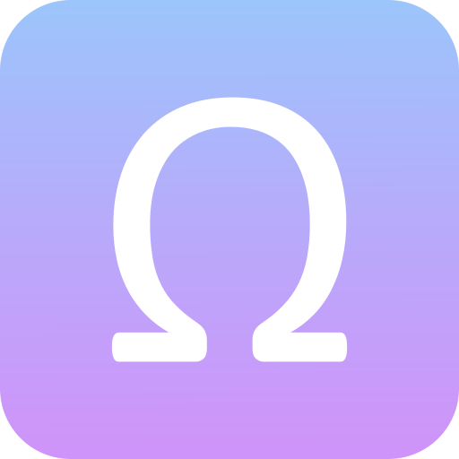 omega icono gratis