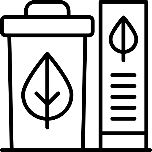 Recycling bin free icon