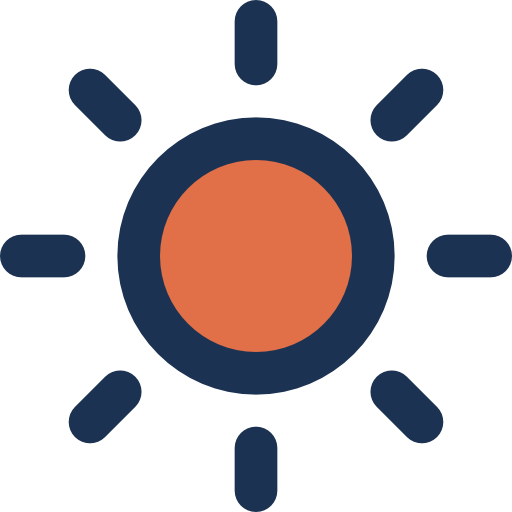 Sun bqlqn Lineal Color icon