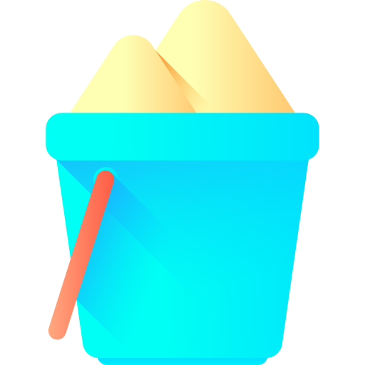 Sand bucket free icon