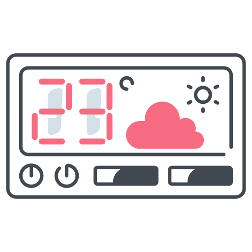 control de temperatura icono gratis