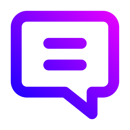 Chat Bubble Generic gradient outline icon