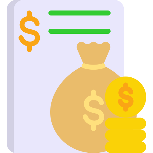 presupuesto icono gratis