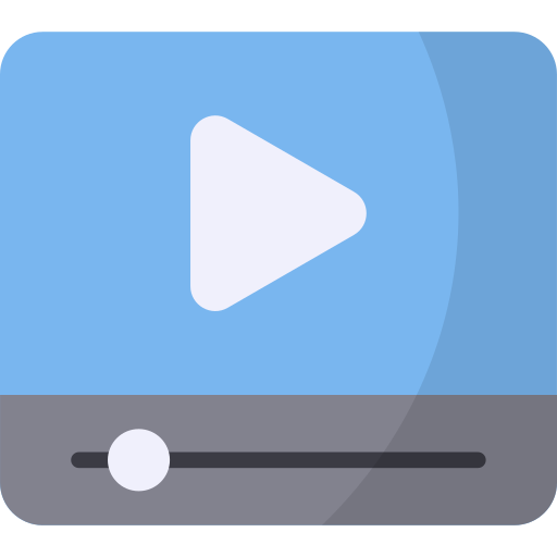 reproductor de video icono gratis