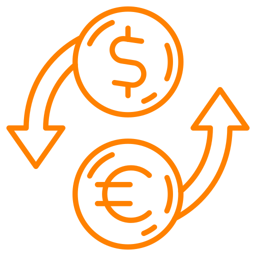 Money exchange Generic color outline icon