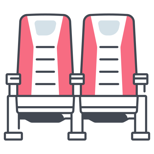 asiento de cine icono gratis