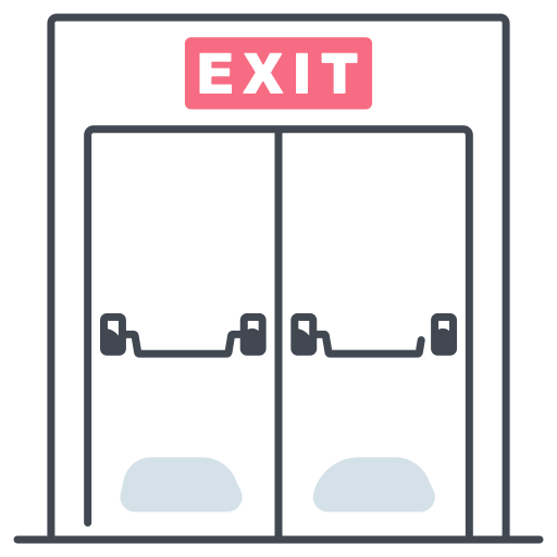 Exit door Generic color lineal-color icon