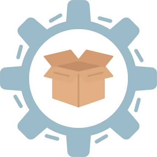 gestión de productos icono gratis