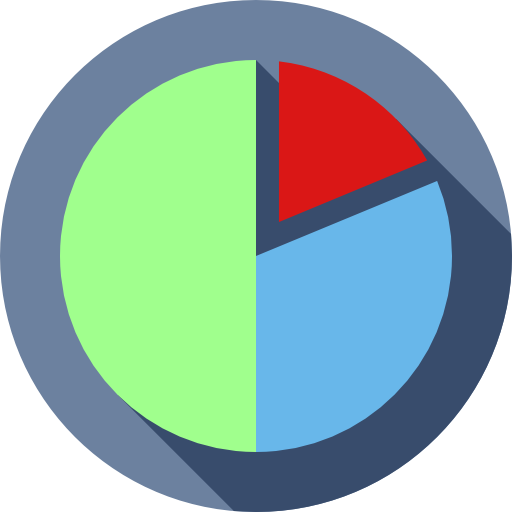 gráfico circular icono gratis