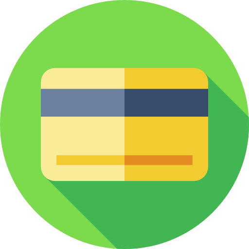 Credit card Flat Circular Flat icon