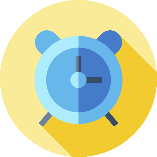 Alarm clock Flat Circular Flat icon