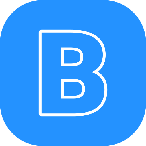 Letter B Generic Color Fill Icon