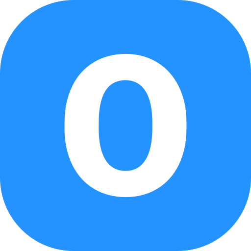 Letter o Generic color fill icon