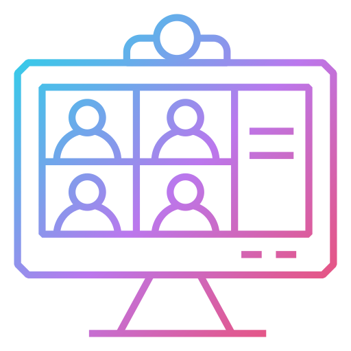 video conferencia icono gratis