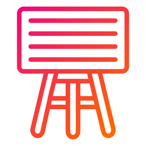 quadro branco grátis ícone