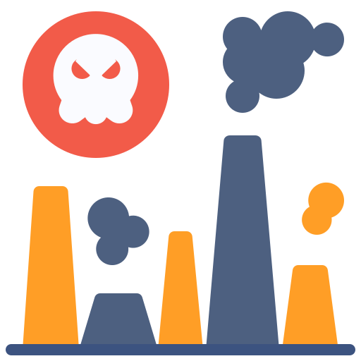 la contaminación del aire icono gratis