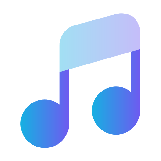 Music Generic gradient fill icon