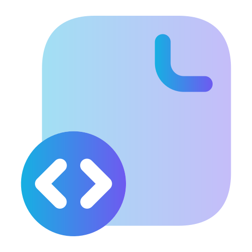 File Code Generic gradient fill icon