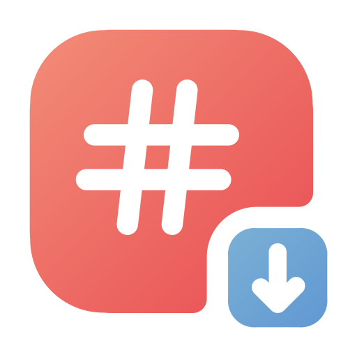 Hashtag Generic gradient fill icon