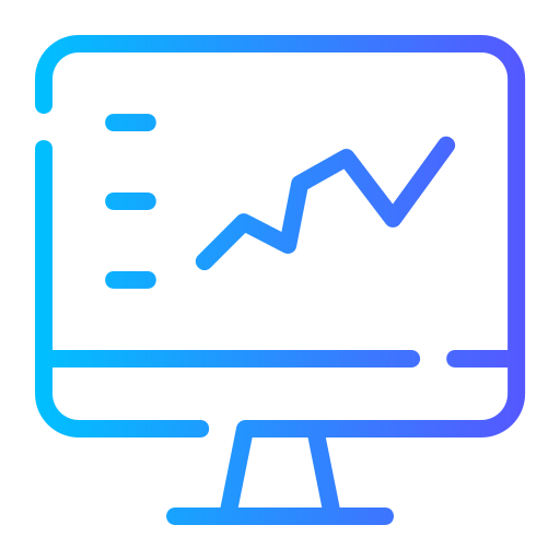 Computer Generic gradient outline icon