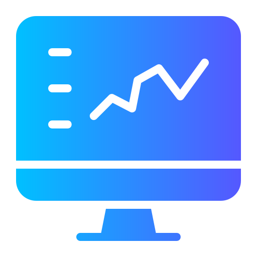 Computer Generic Gradient Fill Icon