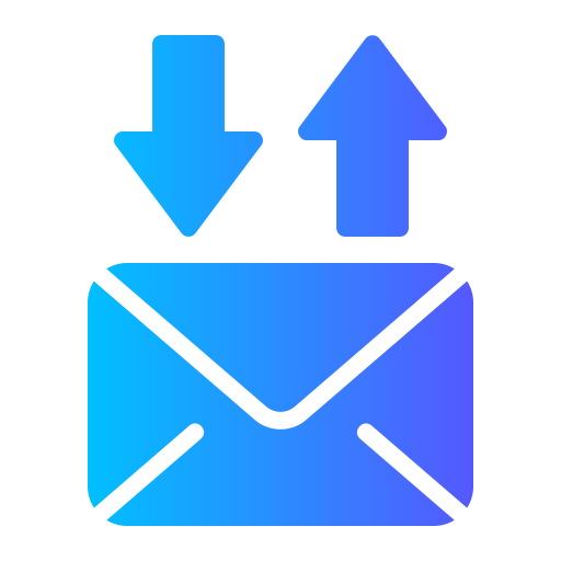 intercambiar correos icono gratis